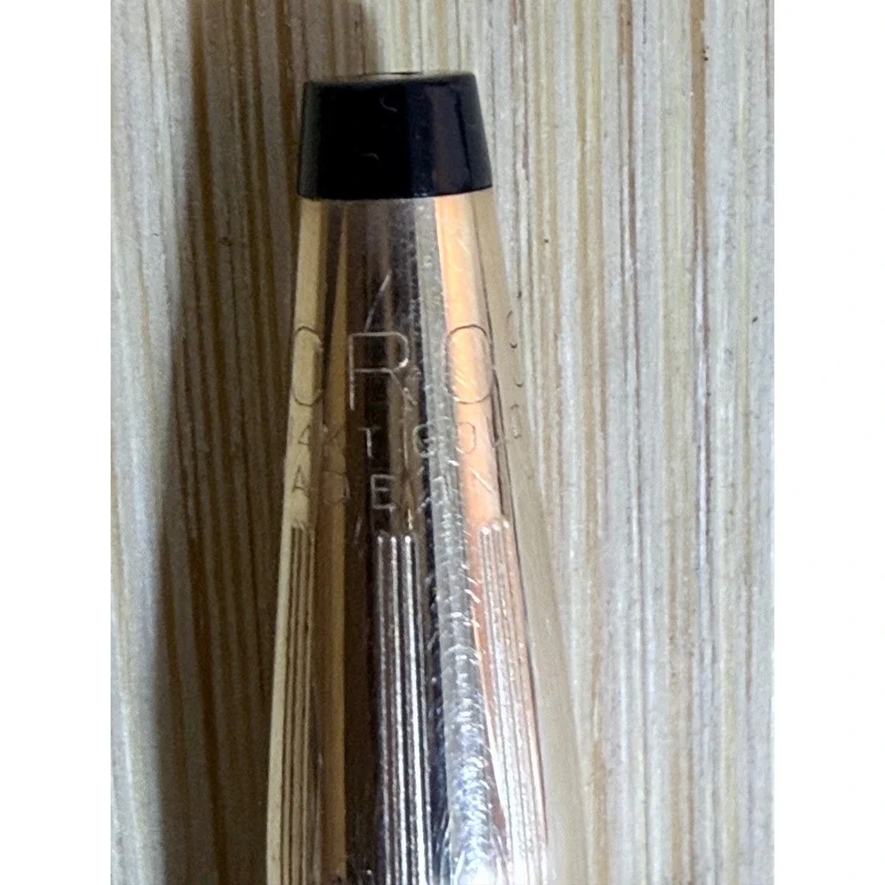 Vintage Cross 1/20 14KT Gold Filled Ballpoint Pen with Pink Leather Rose Sleeve